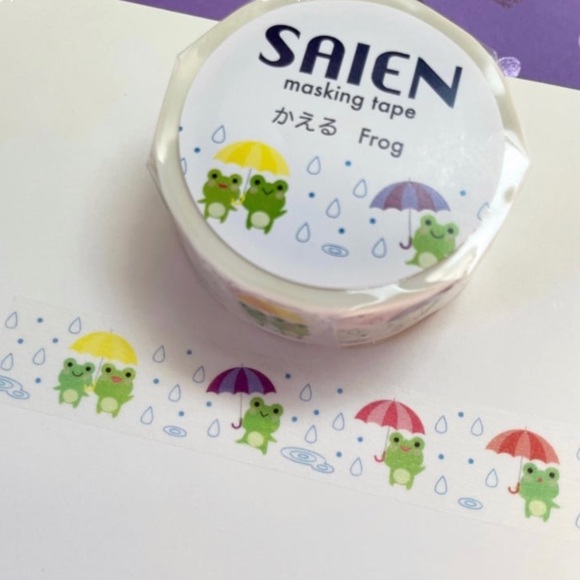 Frog washi tape - Picture 3 of 3